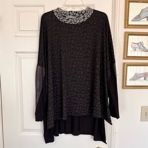 Alembika Textured Tunic Top Size XL